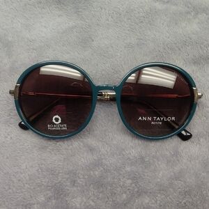 Ann Taylor Teal Round Sunglasses